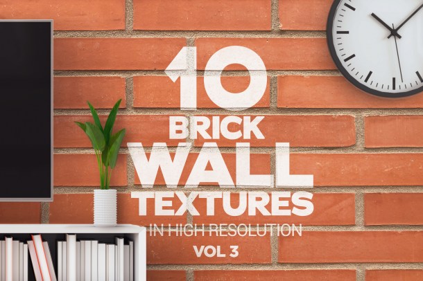 1 Brick Wall Textures x10 Vol 3 (2340)